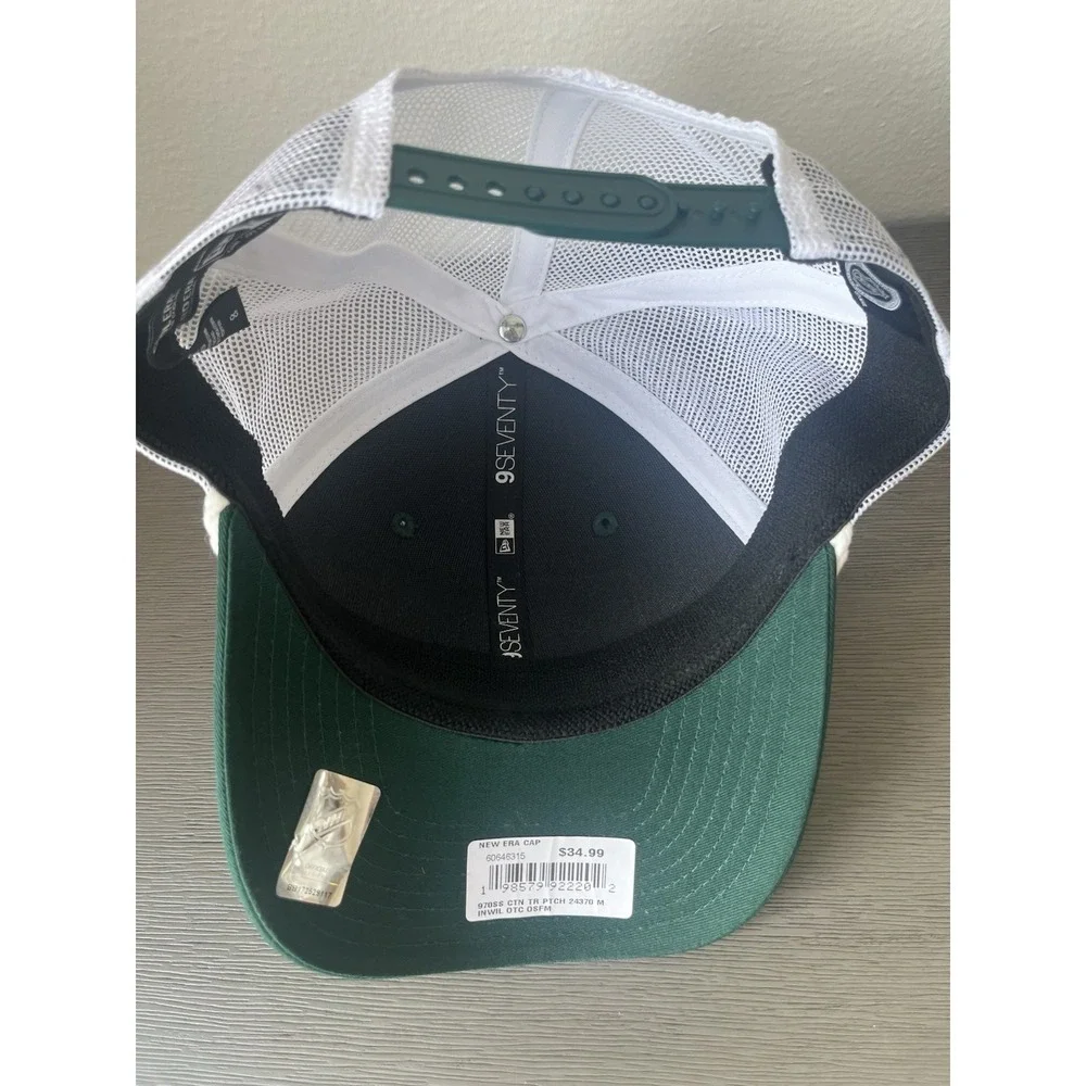 Minnesota Wild NHL Hat New Era 9Seventy Stretch‎ Snap Mesh Rope Green Cap NWT